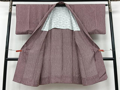 平和屋着物＃道中着　霞文　ロング丈　正絹　逸品　CABI9373ua