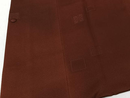 平和屋着物＃道行コート　地紋起こし　色紙花文　暈し染め　正絹　逸品　CABI9376ua