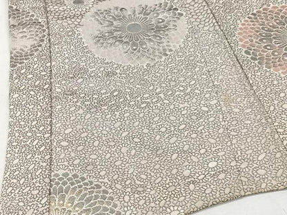 平和屋着物＃羽織　寿光織　舞花文　金糸　正絹　逸品　CABI9396ua
