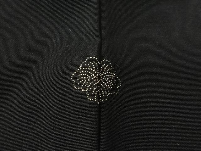 平和屋着物＃羽織　寿光織　風景文　黒地　金銀糸　正絹　逸品　CABI9407ua