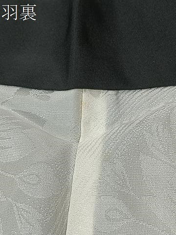 平和屋着物＃羽織　寿光織　風景文　黒地　金銀糸　正絹　逸品　CABI9407ua