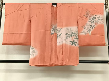 平和屋着物＃羽織　刺繍　南天文　暈し染め　仮絵羽　未使用　CABI9415ua