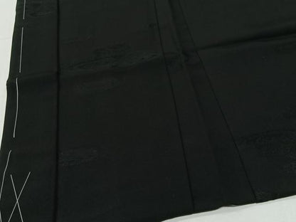平和屋着物＃羽織　流水地紋　黒地　正絹　逸品　未使用　CABI9420ua