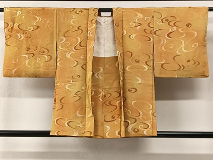 平和屋着物＃羽織　地紋起こし　流水文　正絹　逸品　CABI9429ua