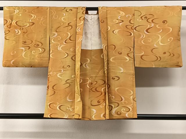 平和屋着物＃羽織　地紋起こし　流水文　正絹　逸品　CABI9429ua