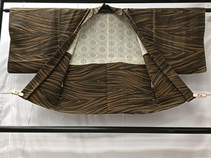 平和屋着物＃羽織　霞文　正絹　逸品　CABI9430ua
