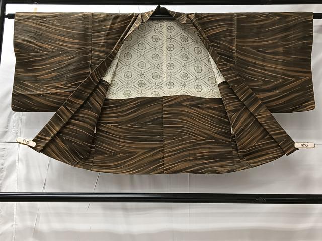 平和屋着物＃羽織　霞文　正絹　逸品　CABI9430ua