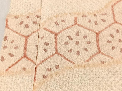 平和屋着物＃羽織　総絞り　亀甲花文　正絹　逸品　CABI9434ua