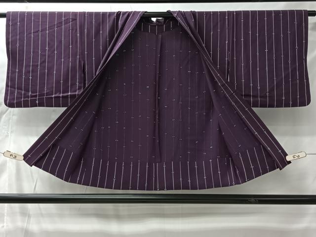平和屋着物＃羽織　単衣　間道　正絹　逸品　CABI9436ua