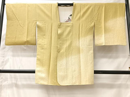 平和屋着物＃京友禅の第一人者　松井青々　道行コート　霞文　暈し染め　ロング丈　反端付き　正絹　逸品　CABI9438ua
