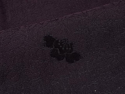 平和屋着物＃道行コート　輪奈ビロード　草花文　正絹　逸品　CABI9445ua
