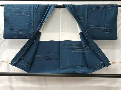 平和屋着物＃流水文　暈し染め　正絹　逸品　CABI9449ua