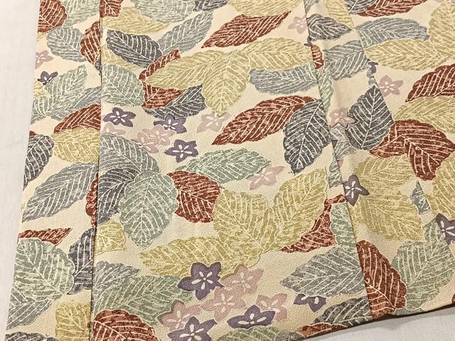 平和屋着物＃羽織　ろうけつ染　草花文　正絹　逸品　CABI9450ua