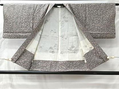 平和屋着物＃羽織　枝葉文　正絹　逸品　CABI9452ua