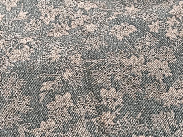 平和屋着物＃羽織　枝葉文　正絹　逸品　CABI9452ua