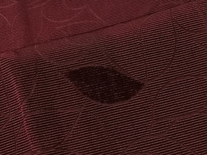 平和屋着物＃道行コート　輪奈ビロード　葉尽くし　正絹　逸品　CABI9453ua