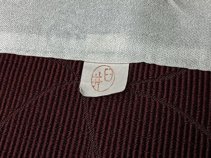 平和屋着物＃道行コート　輪奈ビロード　葉尽くし　正絹　逸品　CABI9453ua