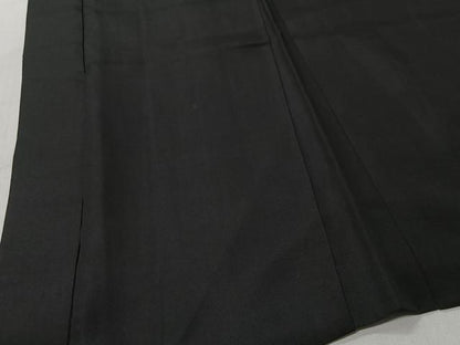 平和屋着物＃男性　長羽織　黒紋付　正絹　逸品　CABI9455ua