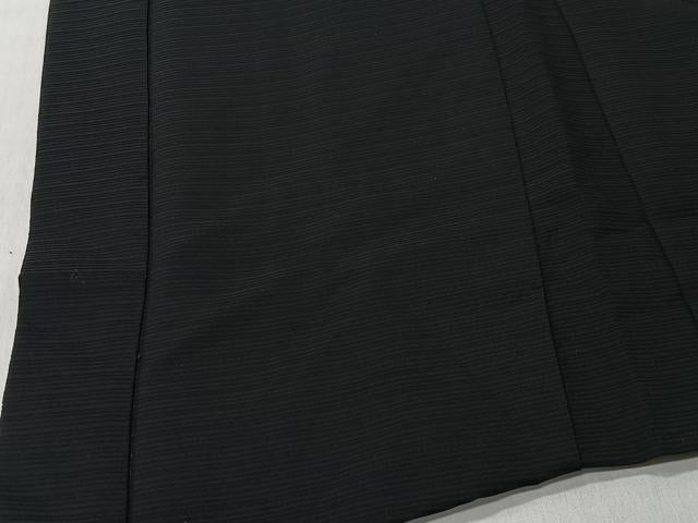 平和屋着物＃羽織　寿光織　草花文　黒地　銀糸　正絹　逸品　CABI9456ua
