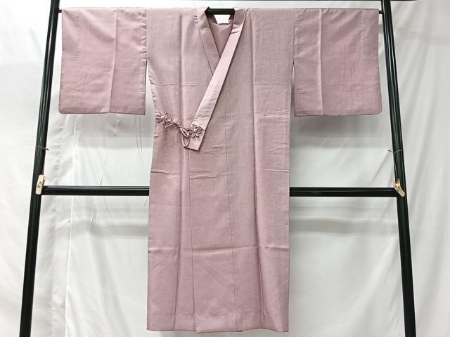 平和屋着物＃道中着 珊瑚色 ロング丈 洗える着物 CABI9457ua
