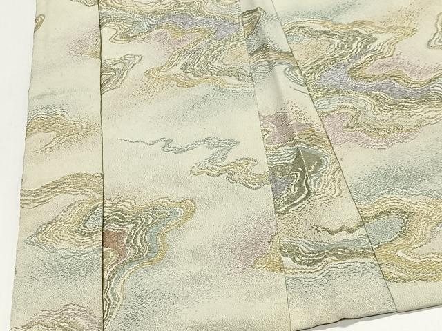 平和屋着物＃羽織　寿光織　霞文　金糸　正絹　逸品　CABI9462ua