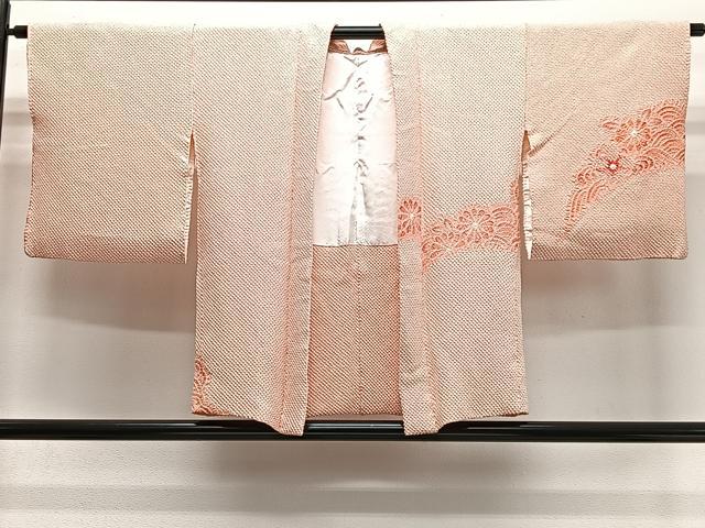 平和屋着物＃羽織　総絞り　流水花文　正絹　逸品　CABI9467ua