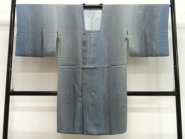 平和屋着物＃道行コート　抽象文様　ロング丈　正絹　逸品　CABI9469ua