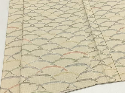平和屋着物＃羽織　本場大島紬　白大島　青海波　正絹　逸品　未使用　CABI9476ua