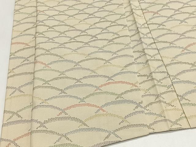 平和屋着物＃羽織　本場大島紬　白大島　青海波　正絹　逸品　未使用　CABI9476ua