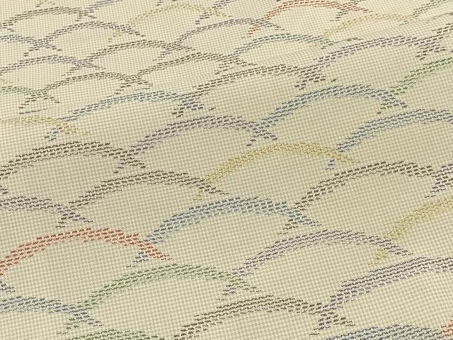 平和屋着物＃羽織　本場大島紬　白大島　青海波　正絹　逸品　未使用　CABI9476ua