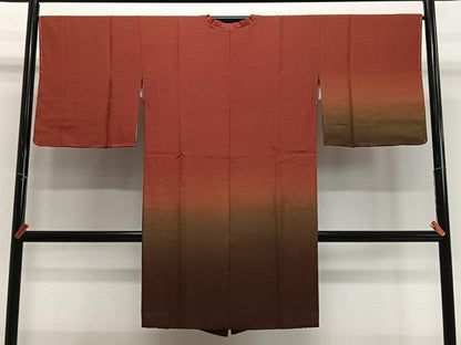 平和屋着物＃道行コート 霞文 暈し染め ロング丈 正絹 逸品 未使用 CABI9479ua