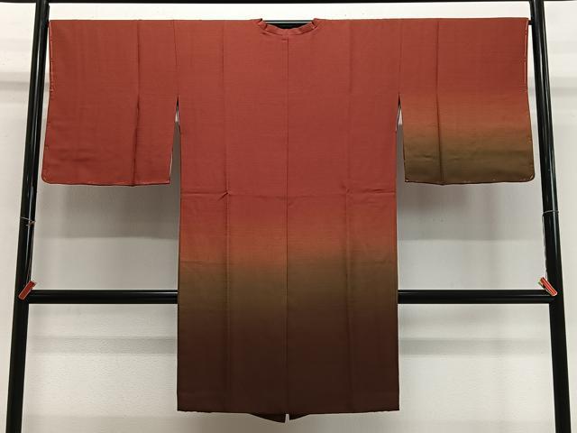 平和屋着物＃道行コート 霞文 暈し染め ロング丈 正絹 逸品 未使用 CABI9479ua