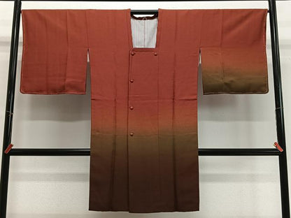 平和屋着物＃道行コート 霞文 暈し染め ロング丈 正絹 逸品 未使用 CABI9479ua