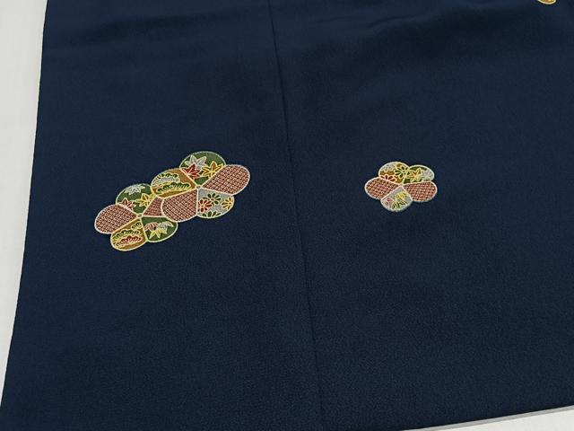 平和屋着物＃道中着 舞花文 ロング丈 洗える着物 CABI9492ua