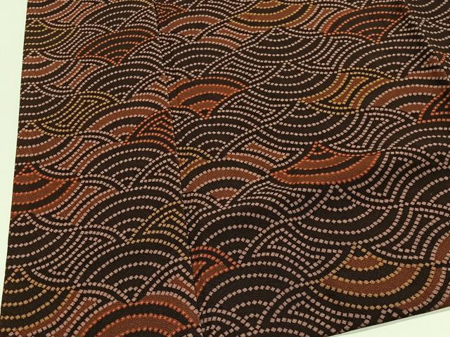 平和屋着物＃道中着 青海波 ロング丈 正絹 逸品 CABI9497ua