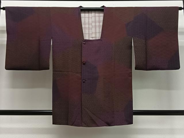平和屋着物＃道行コート　吉祥文　正絹　逸品　CABI9499ua