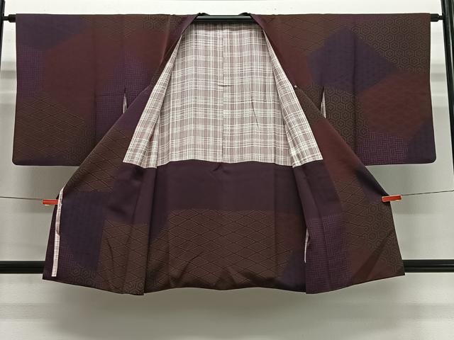 平和屋着物＃道行コート　吉祥文　正絹　逸品　CABI9499ua