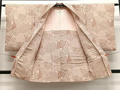 平和屋着物＃羽織　寿光織　吉祥文　銀糸　正絹　逸品　CABI9507ua
