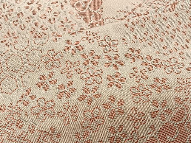 平和屋着物＃羽織　寿光織　吉祥文　銀糸　正絹　逸品　CABI9507ua