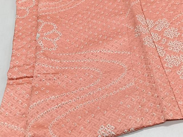 平和屋着物＃羽織　総絞り　流水花文　正絹　逸品　未使用　CABI9513ua