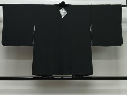平和屋着物＃羽織　黒地　正絹　逸品　未使用　CABI9517ua