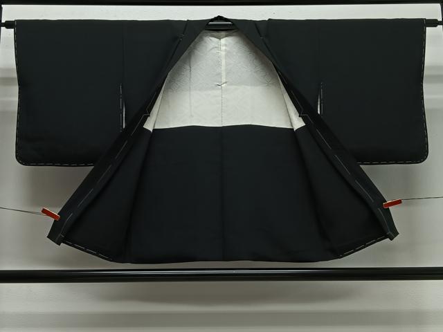 平和屋着物＃羽織　黒地　正絹　逸品　未使用　CABI9517ua