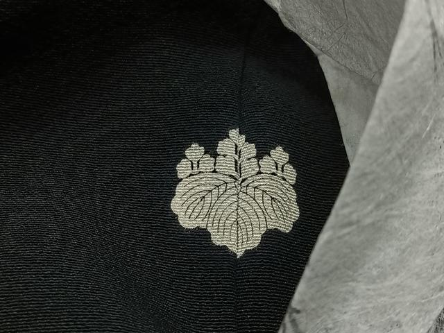 平和屋着物＃羽織　黒地　正絹　逸品　未使用　CABI9517ua