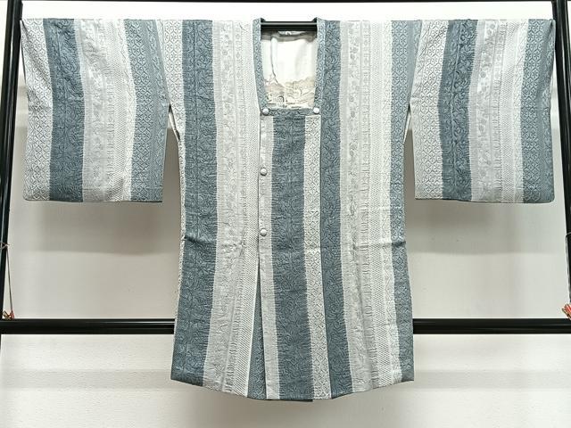 平和屋着物＃道行コート　花間道　ロング丈　正絹　逸品　CABI9521ua