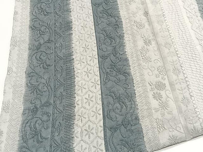平和屋着物＃道行コート　花間道　ロング丈　正絹　逸品　CABI9521ua