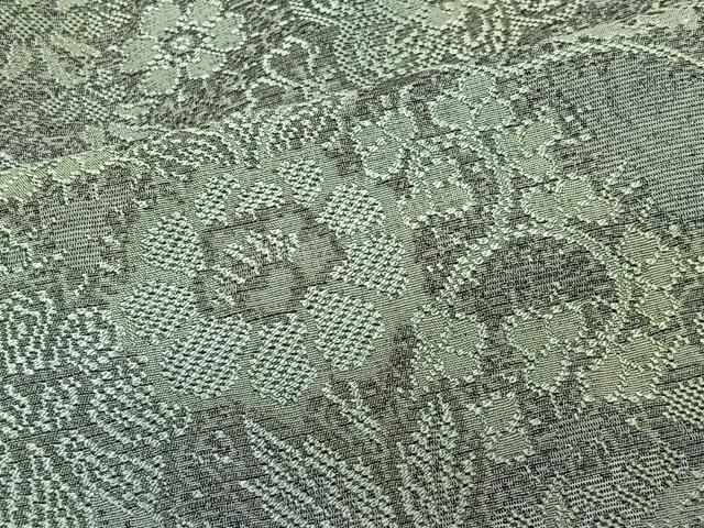 平和屋着物＃道中着　単衣　更紗花唐草文　暈し染め　ロング丈　正絹　逸品　CABI9525ua