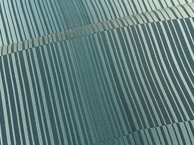 平和屋着物＃道行コート　縞　暈し染め　正絹　逸品　CABI9534ua