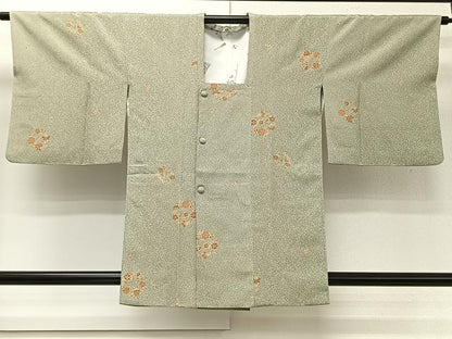 平和屋着物＃道行コート　花丸文　金彩　正絹　逸品　CABI9536ua