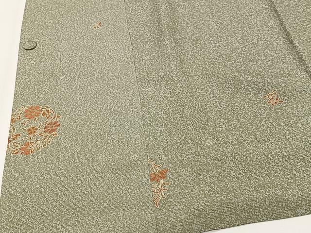 平和屋着物＃道行コート　花丸文　金彩　正絹　逸品　CABI9536ua