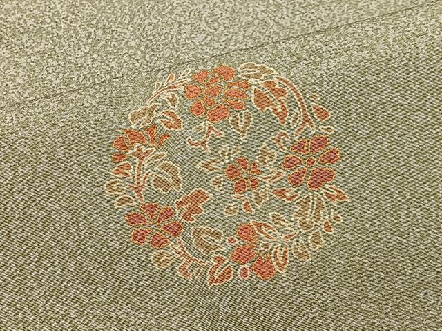 平和屋着物＃道行コート　花丸文　金彩　正絹　逸品　CABI9536ua